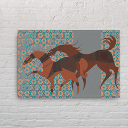 Dancing horses Canvas