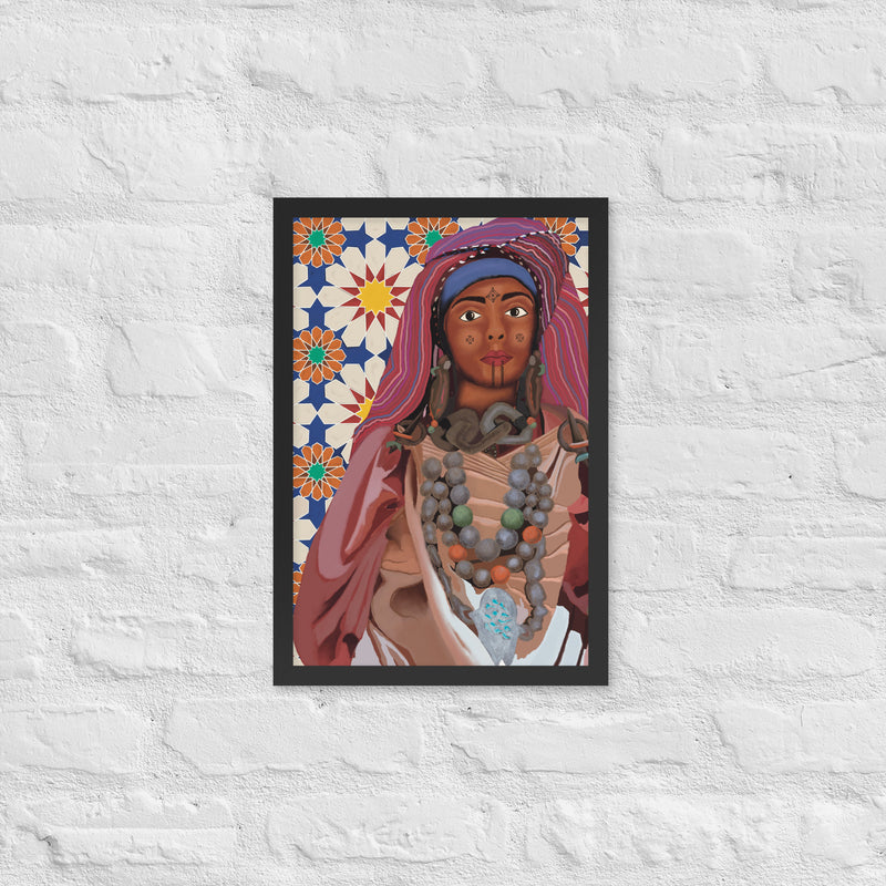 Amazigh women 2 Framed poster