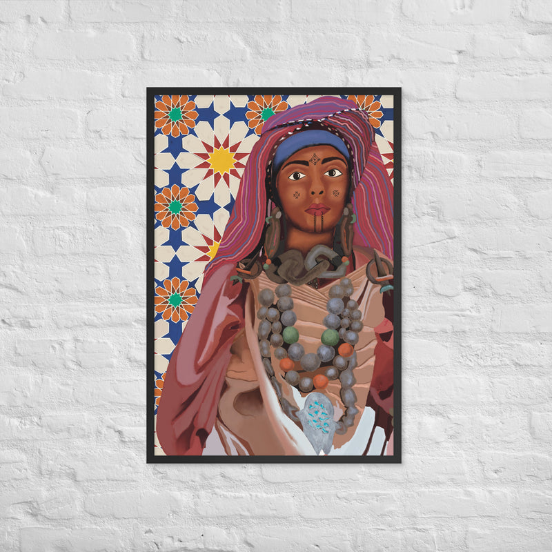 Amazigh women 2 Framed poster