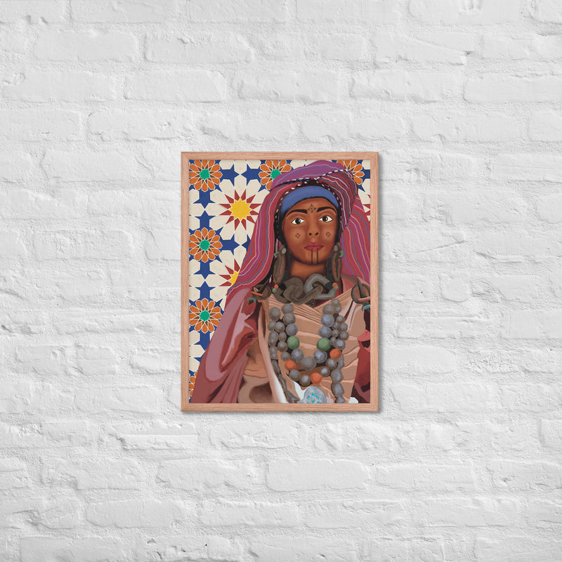 Amazigh women 2 Framed poster