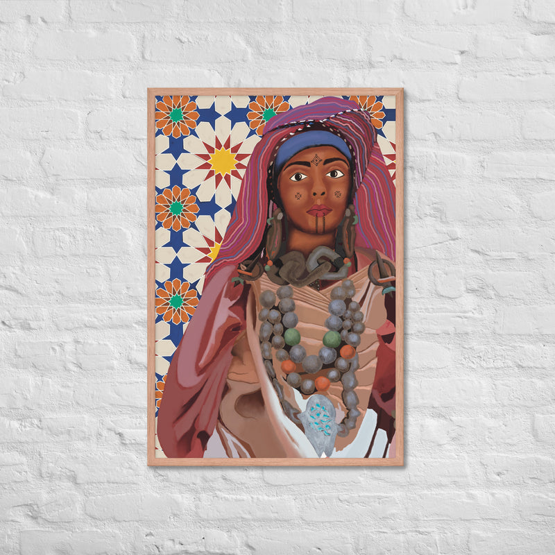 Amazigh women 2 Framed poster