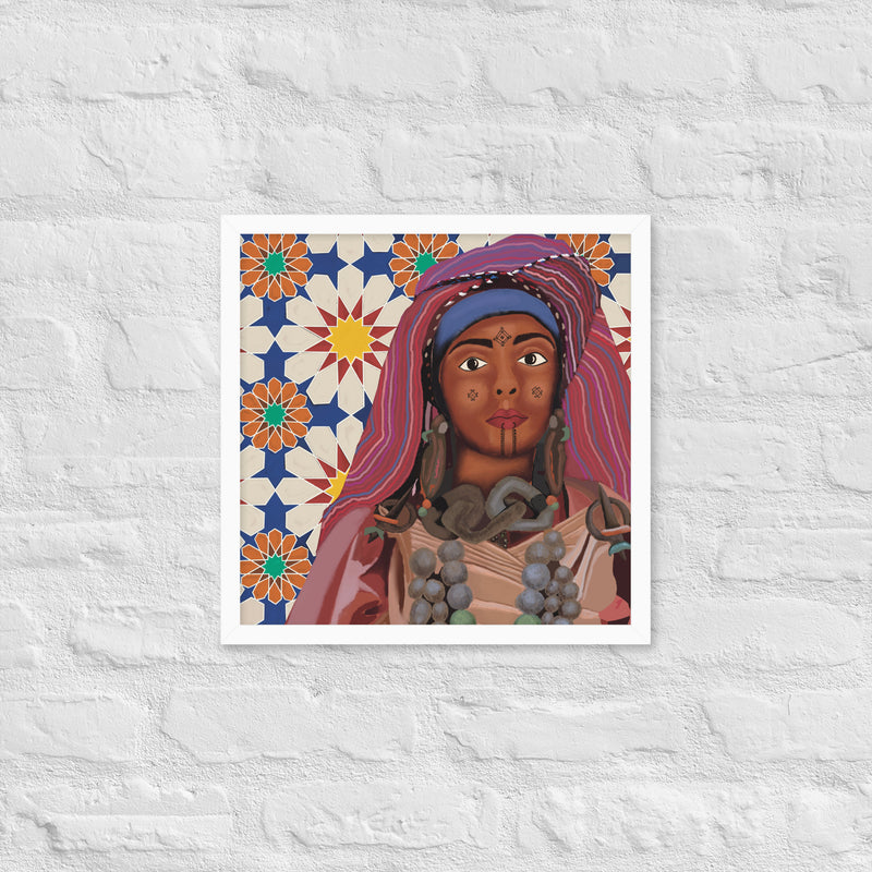 Amazigh women 2 Framed poster