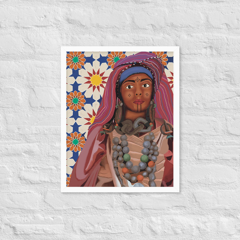 Amazigh women 2 Framed poster