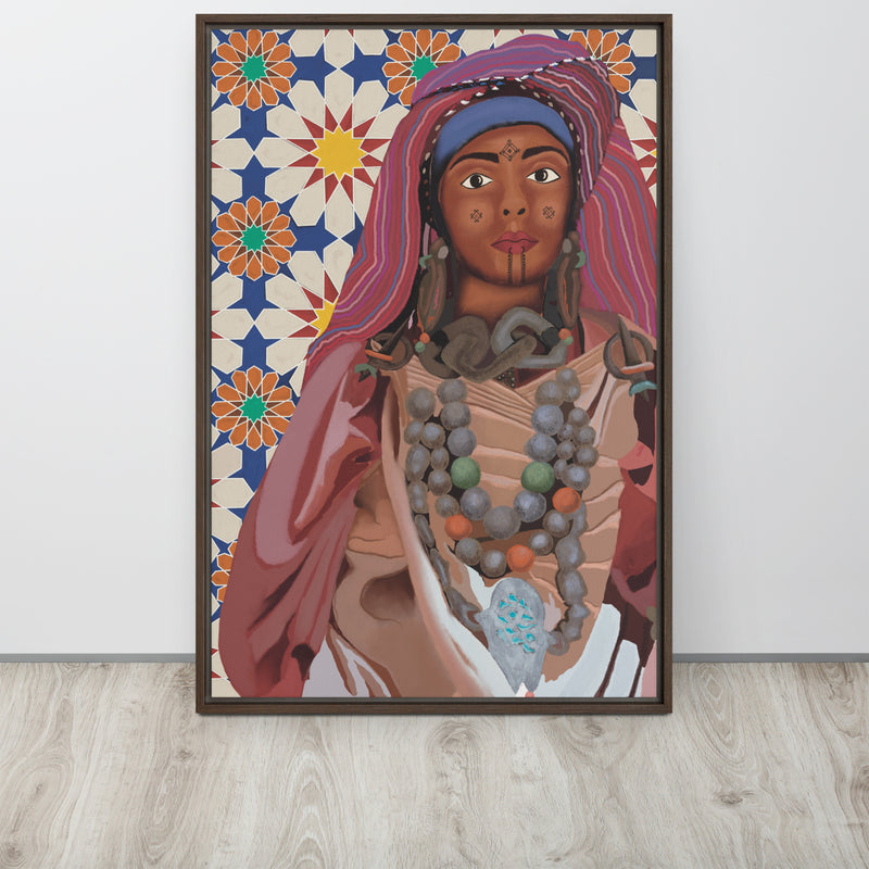 Amazigh women 2 Framed canvas