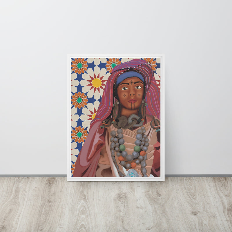 Amazigh women 2 Framed canvas