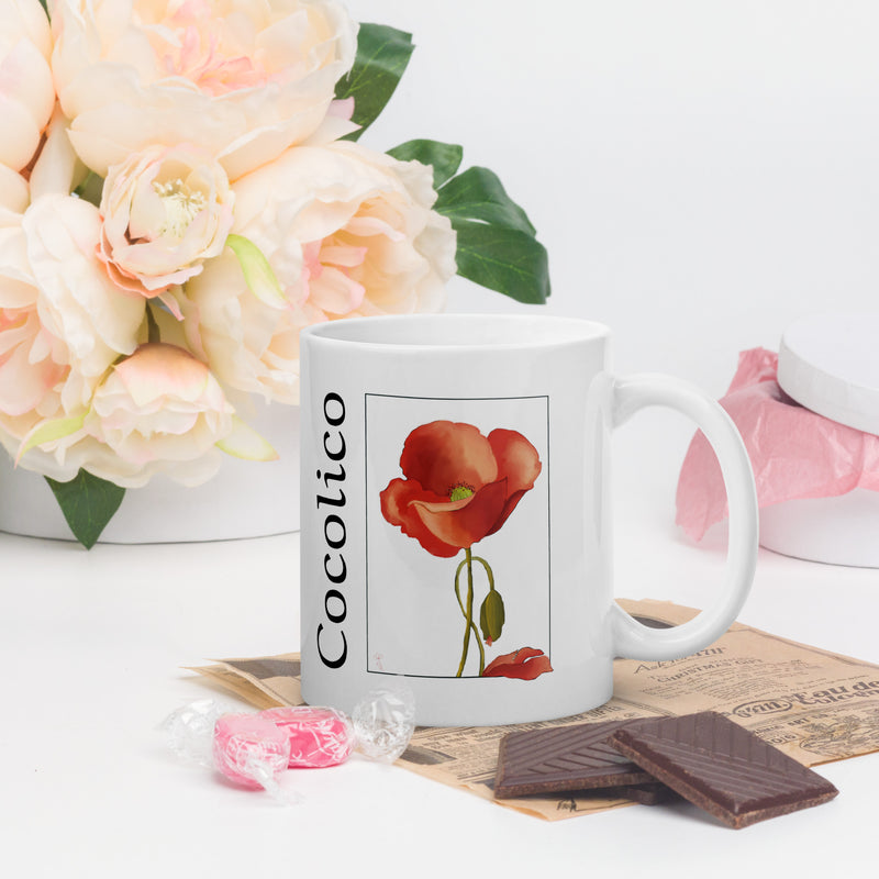 Cocolico White glossy mug