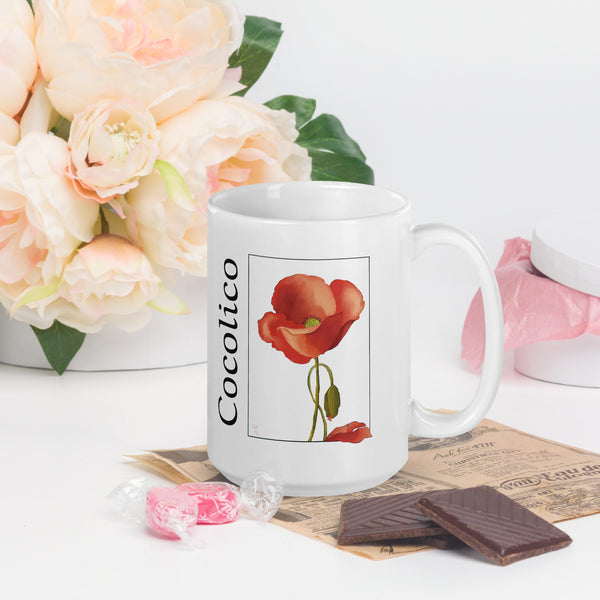 Cocolico White glossy mug