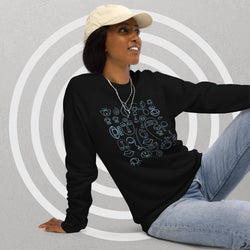 Unisex organic raglan sweatshirt